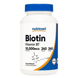 Биотин 10000 µg | Biotin | Nutricost, 240 капсули