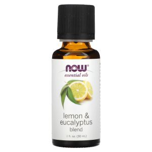 Смес от Лимон, Евкалипт и Лимонена трева  | Lemon & Eucalyptus Oil Blend | Now Foods, 30 мл  